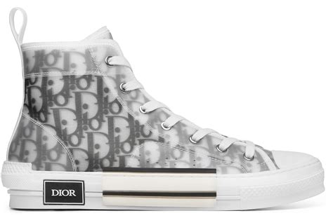 b23 high-top sneaker white dior oblique canvas|Dior b23 high top.